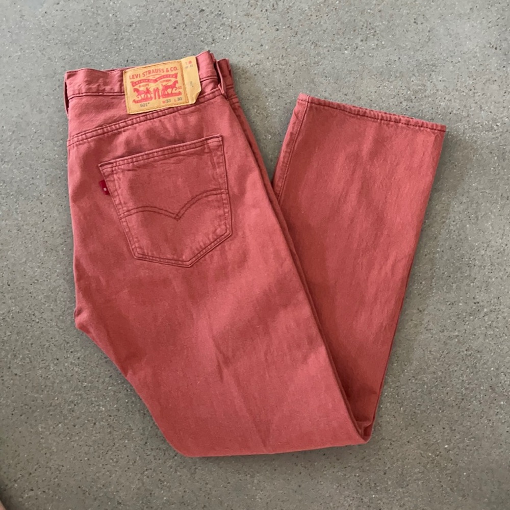 Levi’s 501 W33 L30 Men’s Salmon